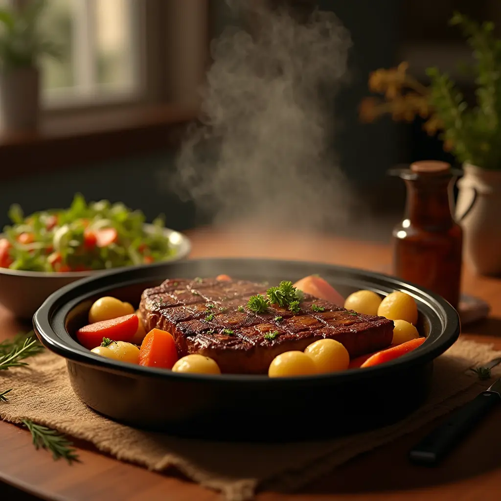 Easy Crockpot Steak and Potatoes Recipe