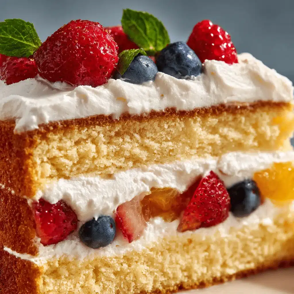 Slice of Twinkie Cake with visible layers