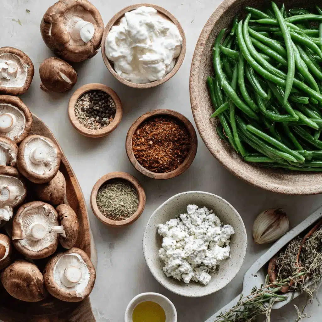 ingredients for green bean casserole