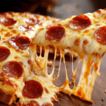 Pizza Lava Toast with melted cheese and pepperoni