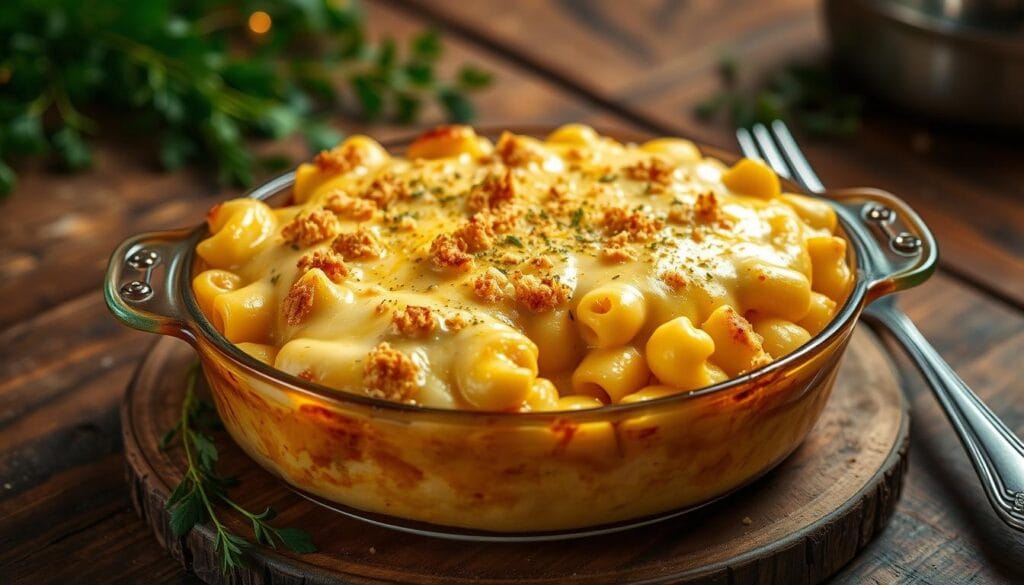 old-fashioned baked macaroni and cheese