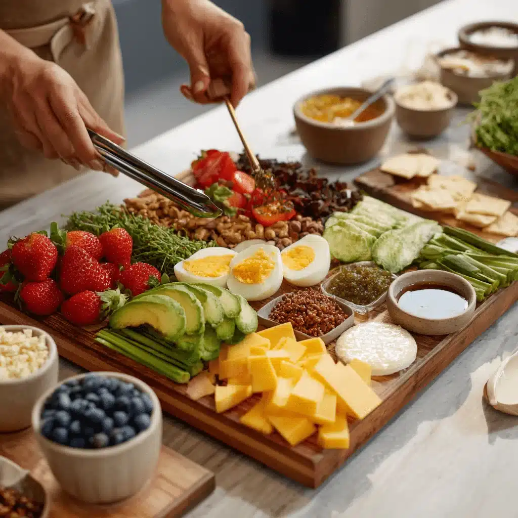 Assembling breakfast board