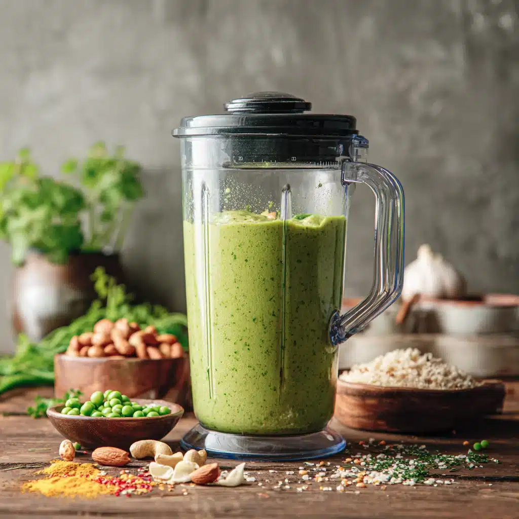 Green batter for pesarattu in mixer