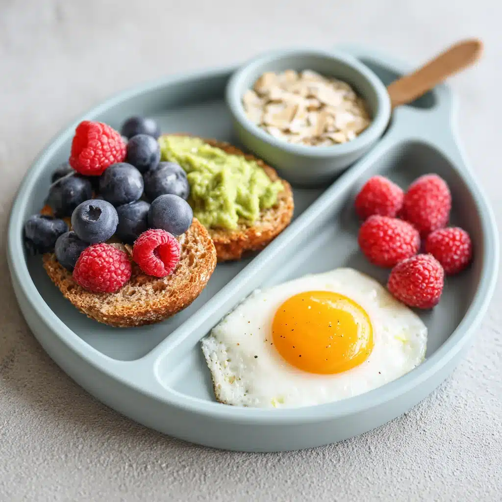 Healthy toddler breakfast ideas with eggs and avocado toast