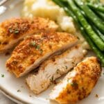 Longhorn Parmesan Crusted Chicken on Plate