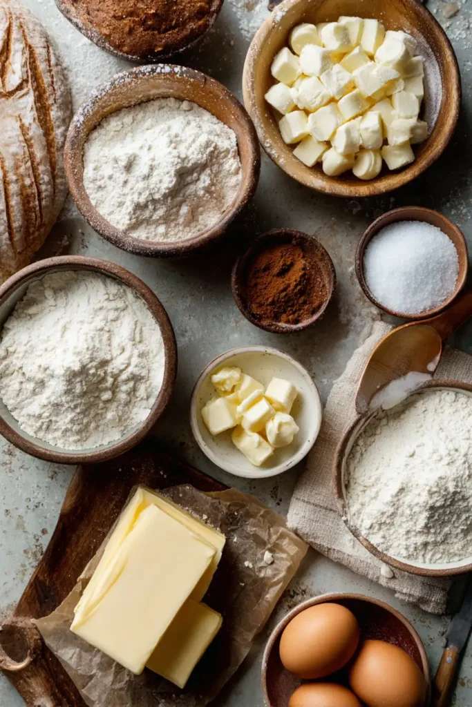 Ingredients for making cheesecake cookies