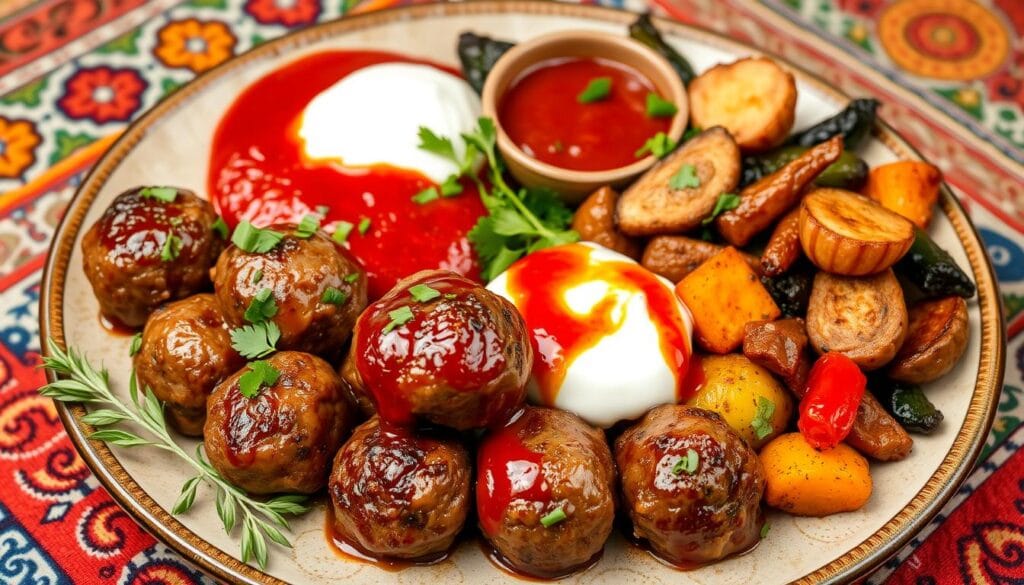 Moroccan lamb meatballs