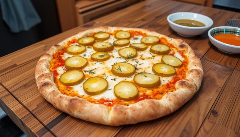 Pickle pie pizza