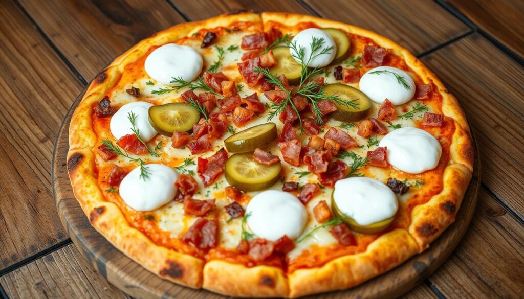 Pickle pie pizza