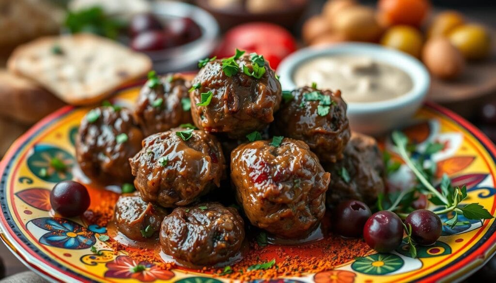 Moroccan lamb meatballs