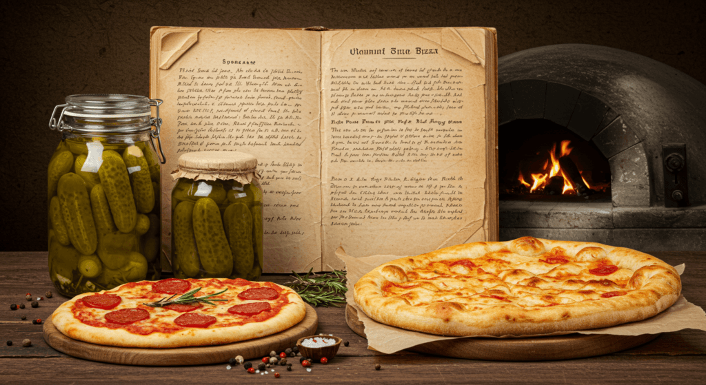 Pickle pie pizza