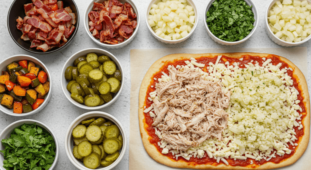 Pickle pie pizza
