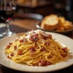 Pasta Carbonara at The Cheesecake Factory