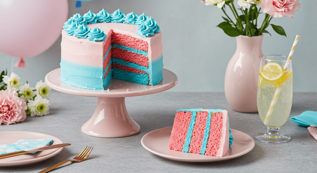 Gender Reveal Cake
