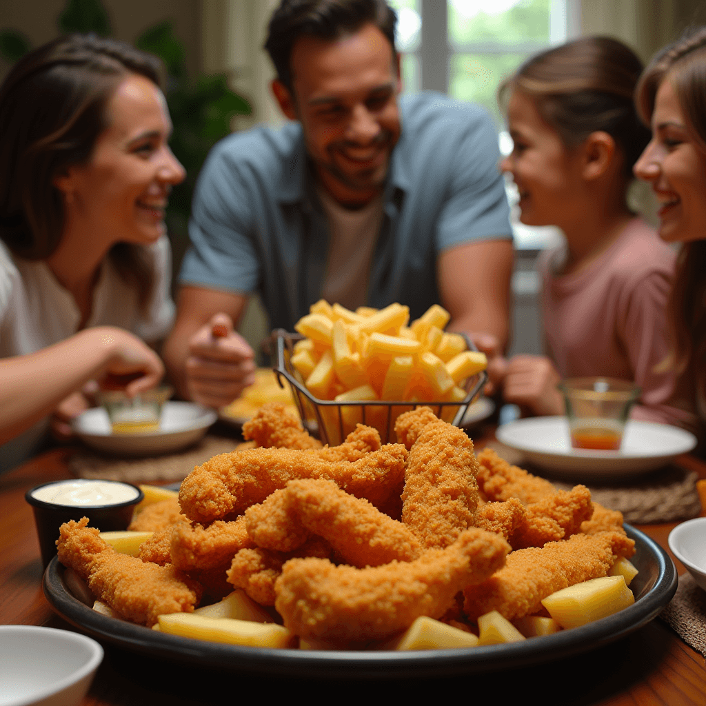 Chicken Tenders and Golden Fries