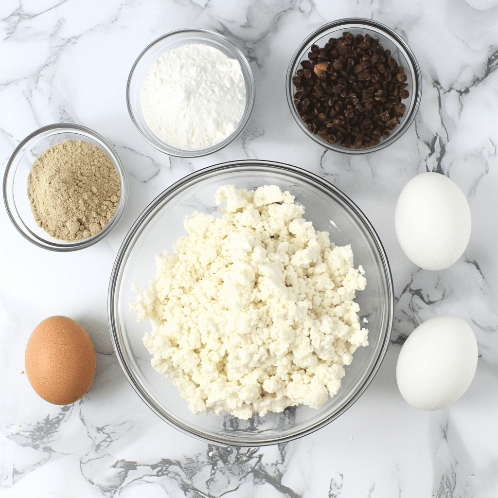 Ingredients for Cottage Cheese Bagels
