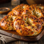 Freshly baked Cottage Cheese Bagels