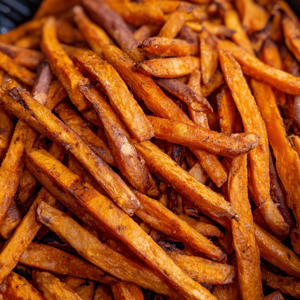 Reheated alexia sweet potato fries in air fryer