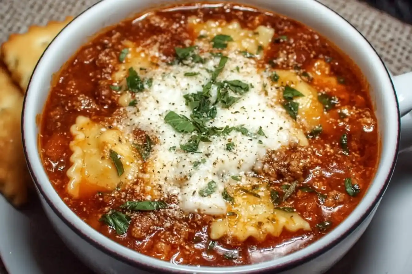 Crockpot Lasagna Soup