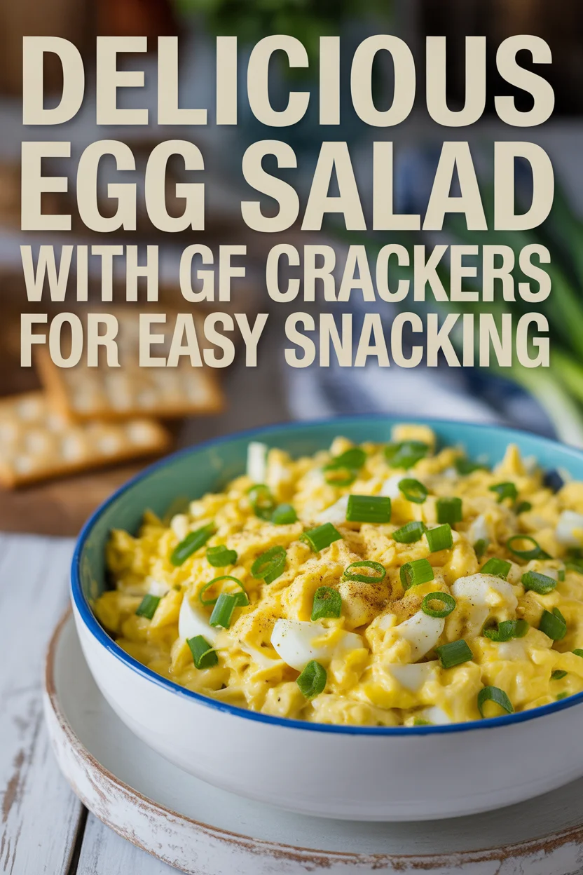 Delicious Egg Salad with GF Crackers for Easy Snacking