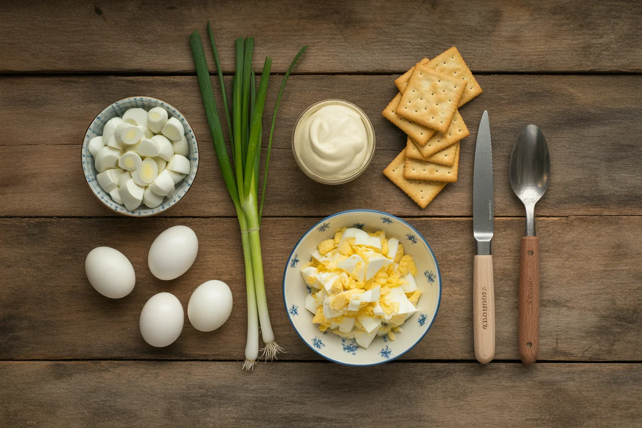 Delicious Egg Salad with GF Crackers for Easy Snacking