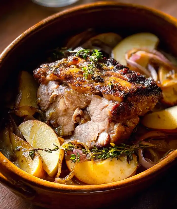 Apple Cider Braised Pork Shoulder