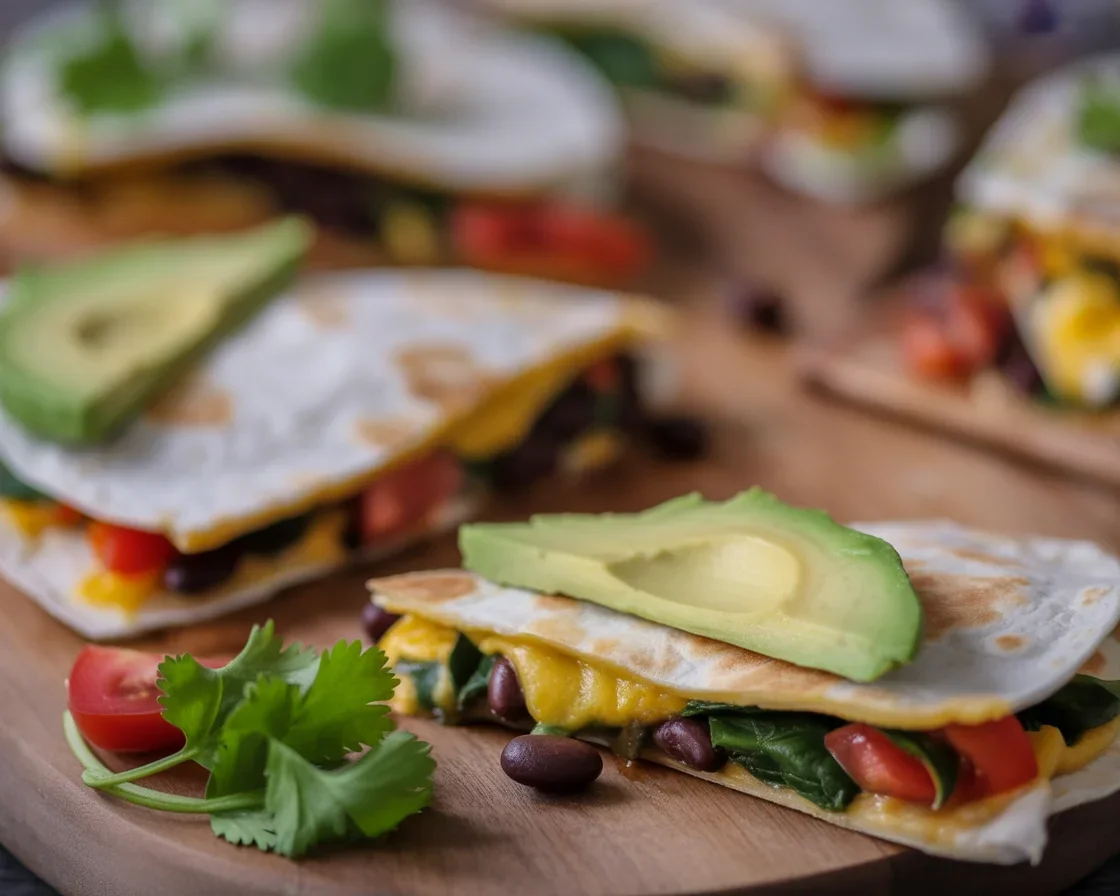 Delicious gluten free quesadilla with homemade tortillas and savory fillings.