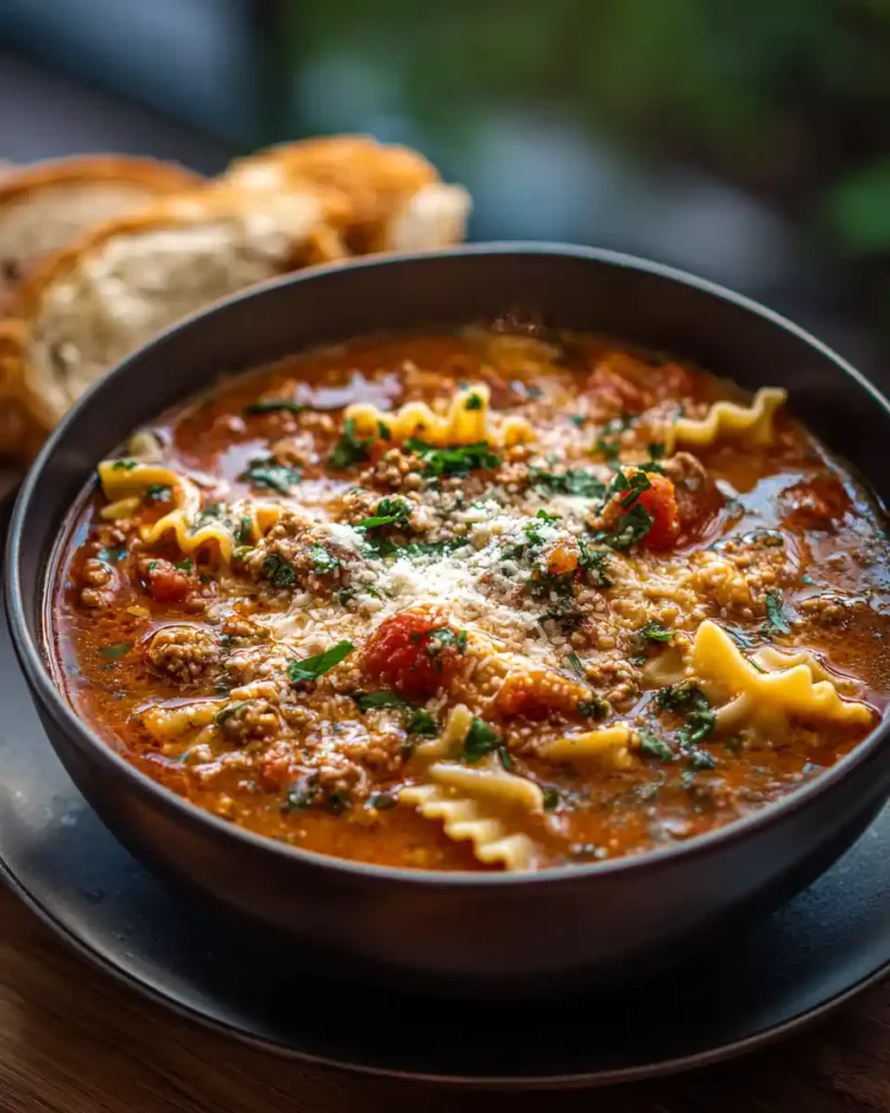 Crockpot Lasagna Soup