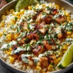 Mexican Street Corn Chicken Rice Bowl