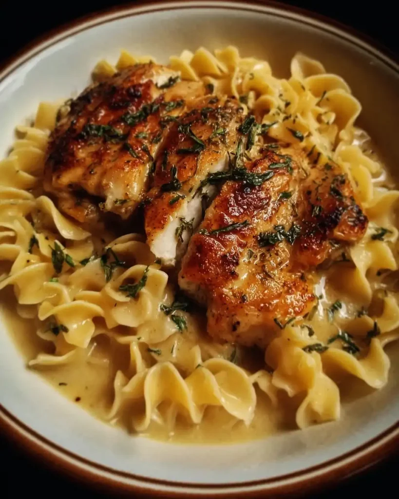 Chicken with Buttered Noodles