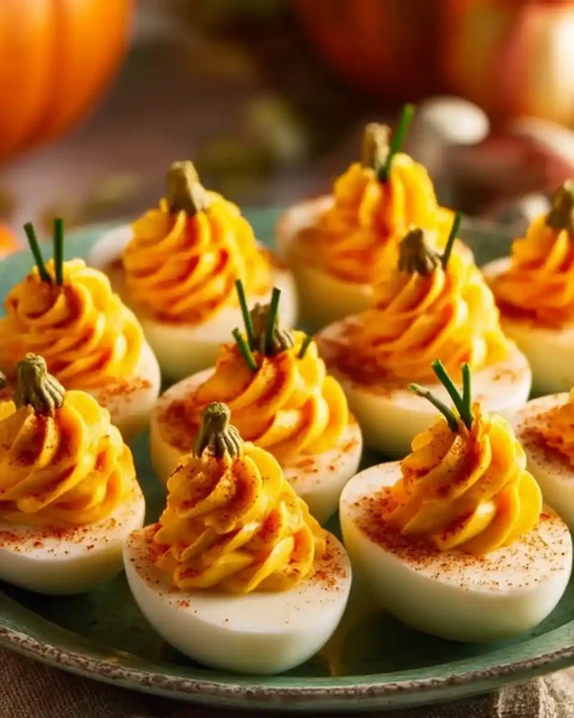 Pumpkin Patch Deviled Eggs