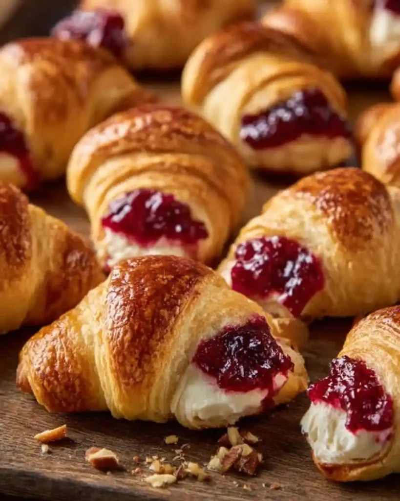 Cranberry Cream Cheese Crescent Bites