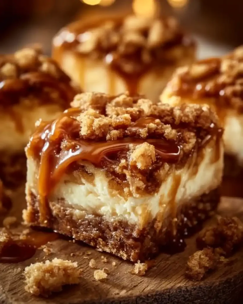 Caramel Apple Cheesecake Bars