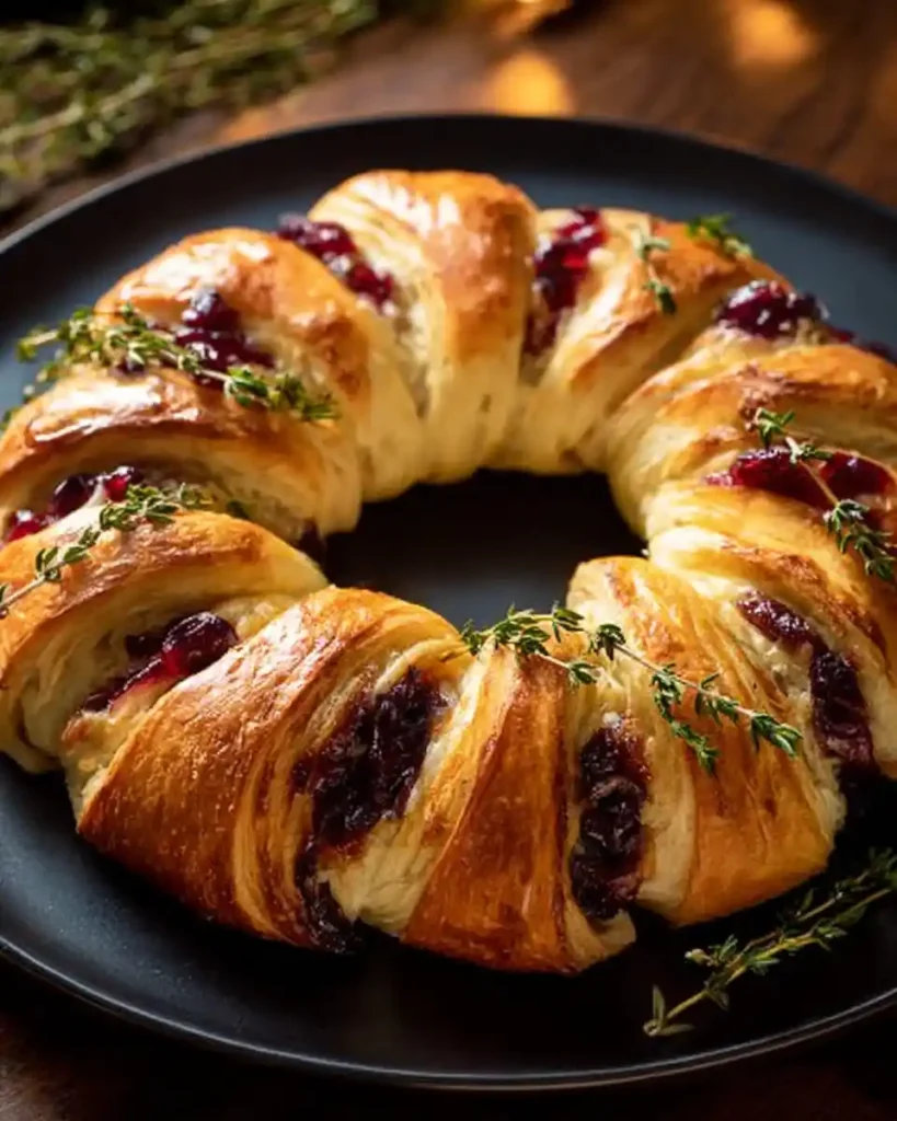 Turkey Cranberry Crescent Ring