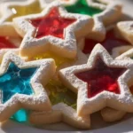 Vibrant stained glass cookies showcasing a variety of colors and shapes