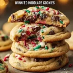 Delicious Winter Wonderland Chocolate Chip Cookies with melted chocolate chips
