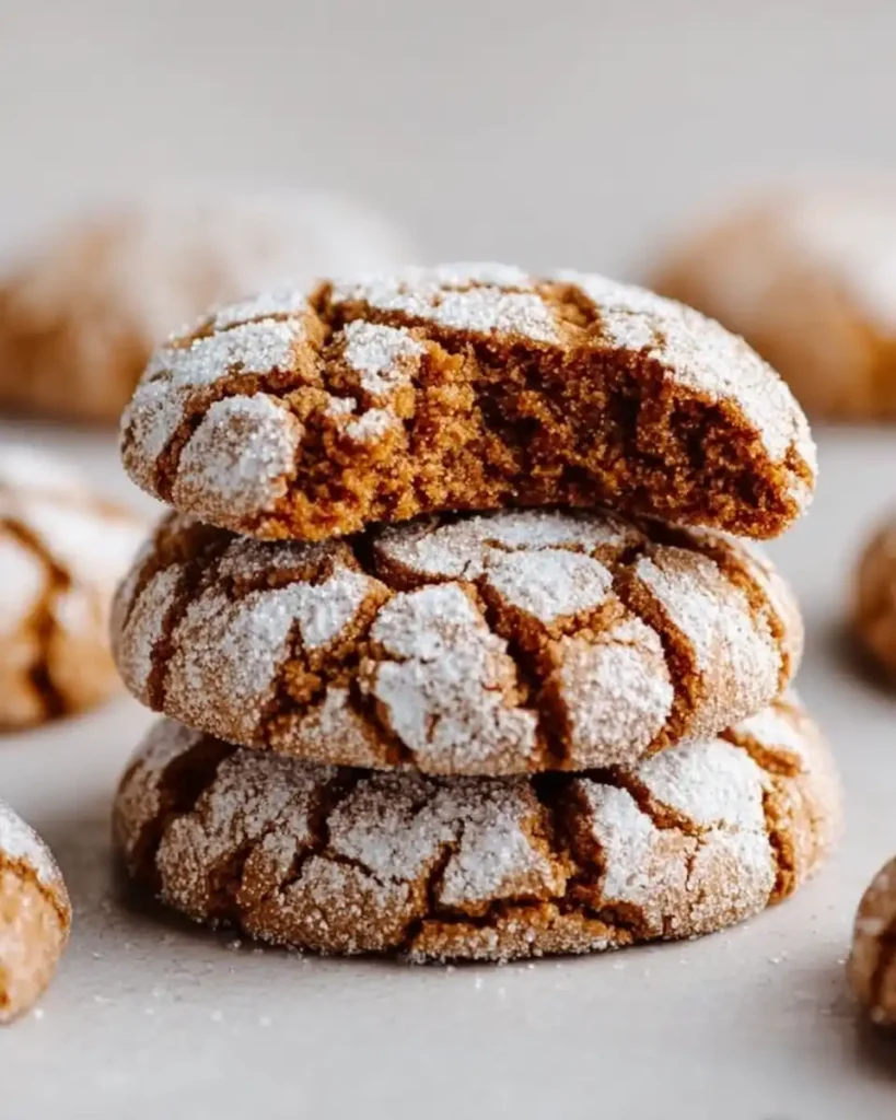 Gingerbread Crinkle Cookies