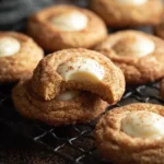 Eggnog Snickerdoodle Thumbprint Cookies