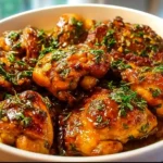 Delicious Instant Pot Honey Garlic Chicken with a sweet glaze