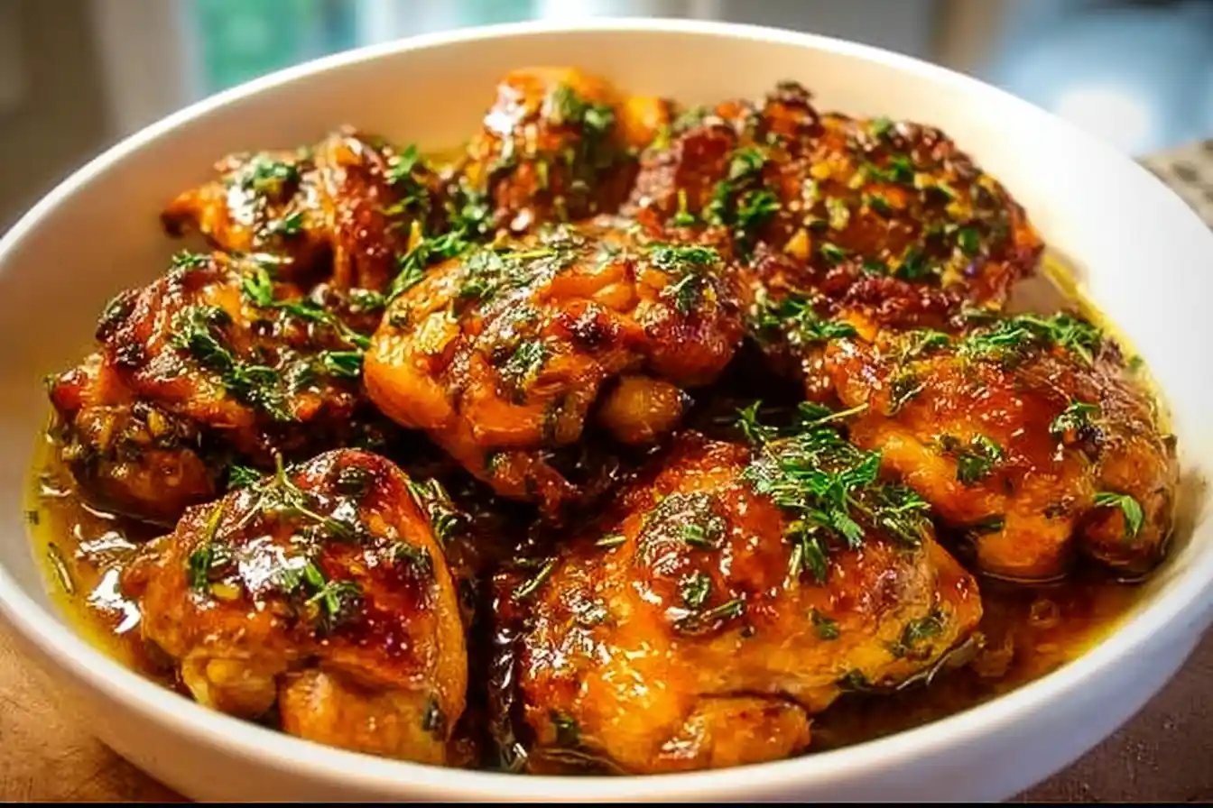 Delicious Instant Pot Honey Garlic Chicken with a sweet glaze