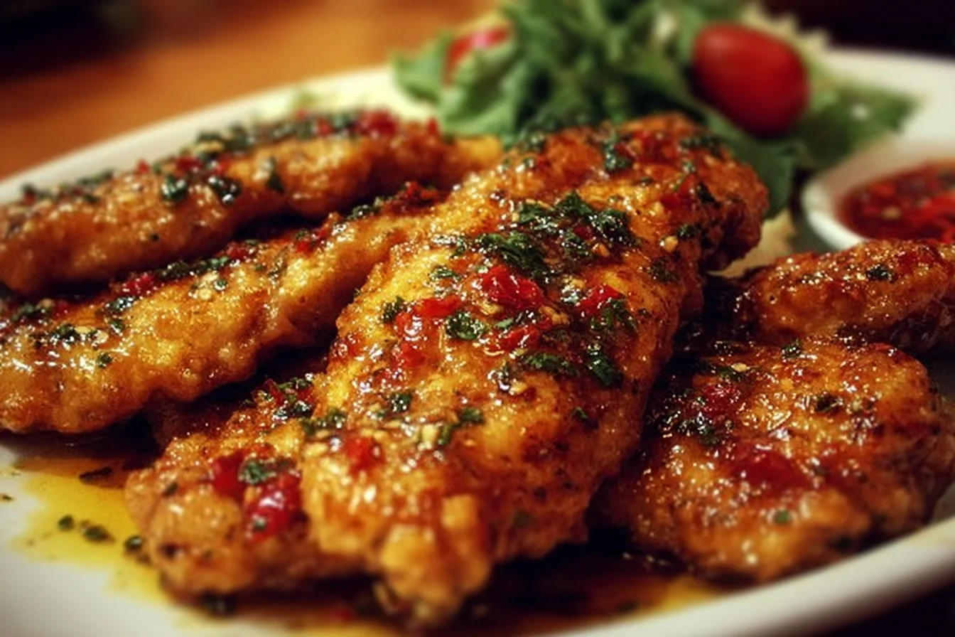 Delicious Marry Me Chicken served with creamy sauce and herbs