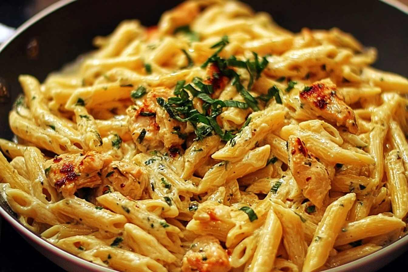 Delicious Marry Me Chicken Pasta with creamy sauce and tender chicken