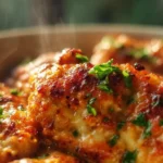 Delicious melt in your mouth chicken served on a plate