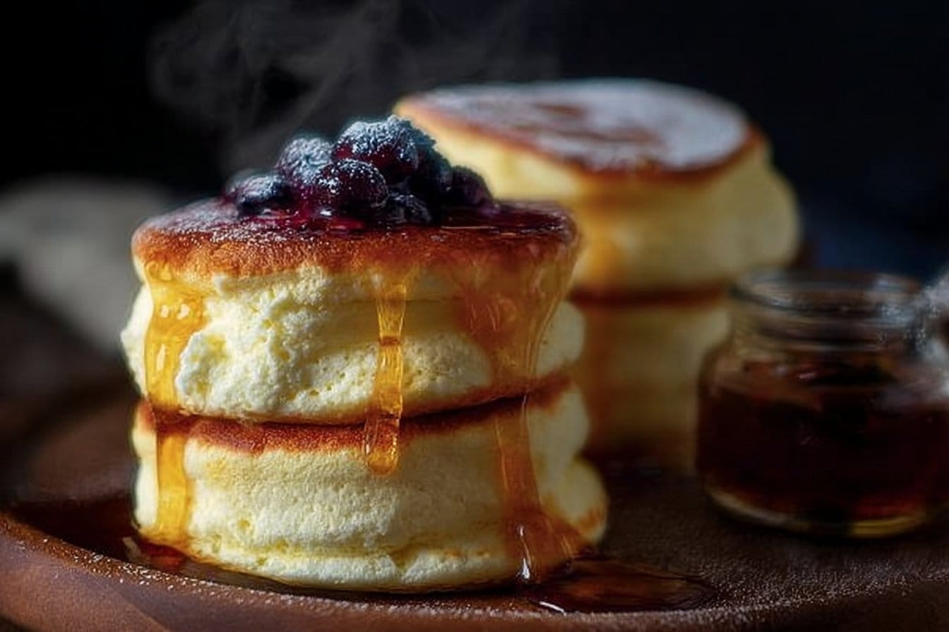 Fluffy Japanese Soufflé Pancakes
