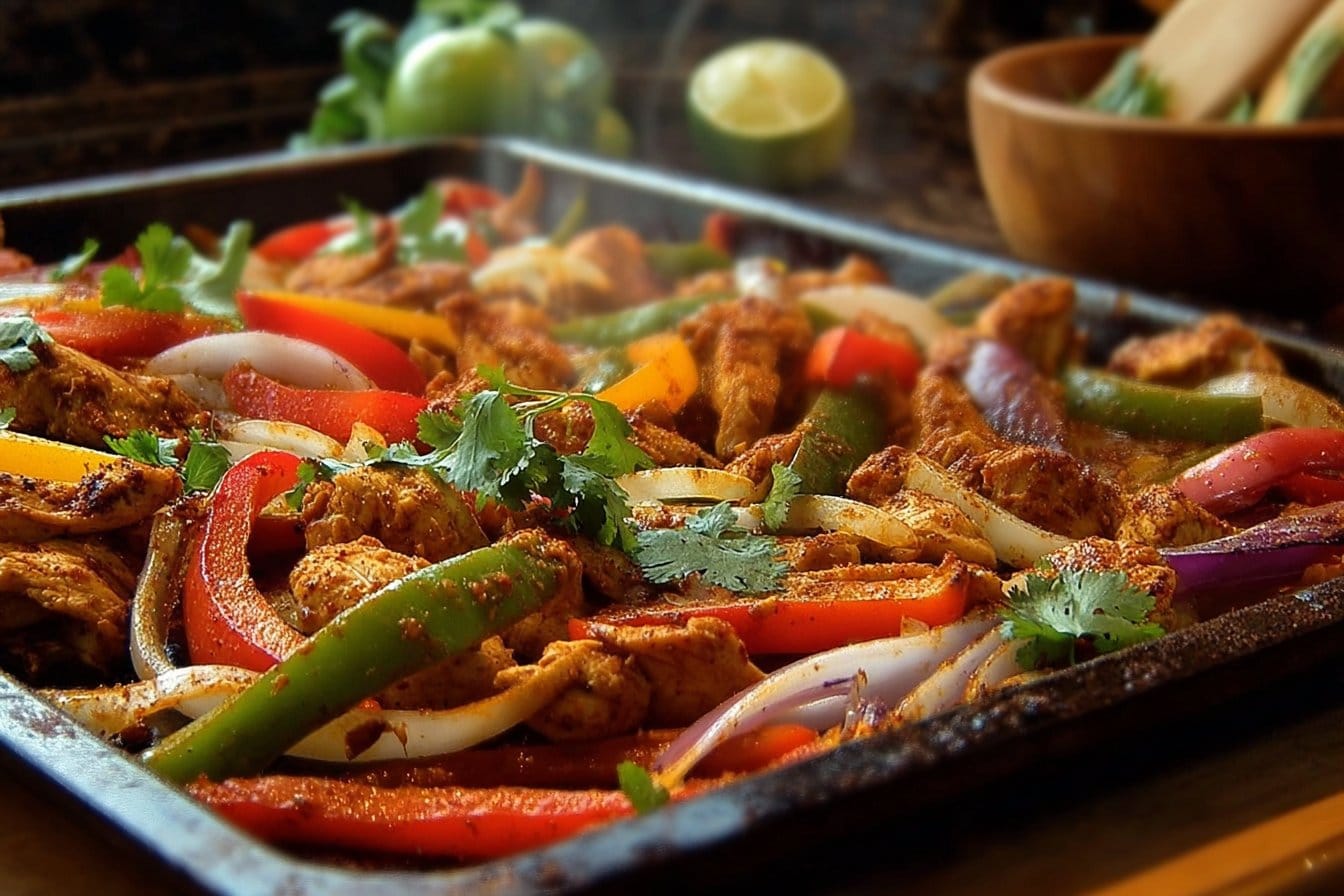 Sheet Pan Chicken Fajitas