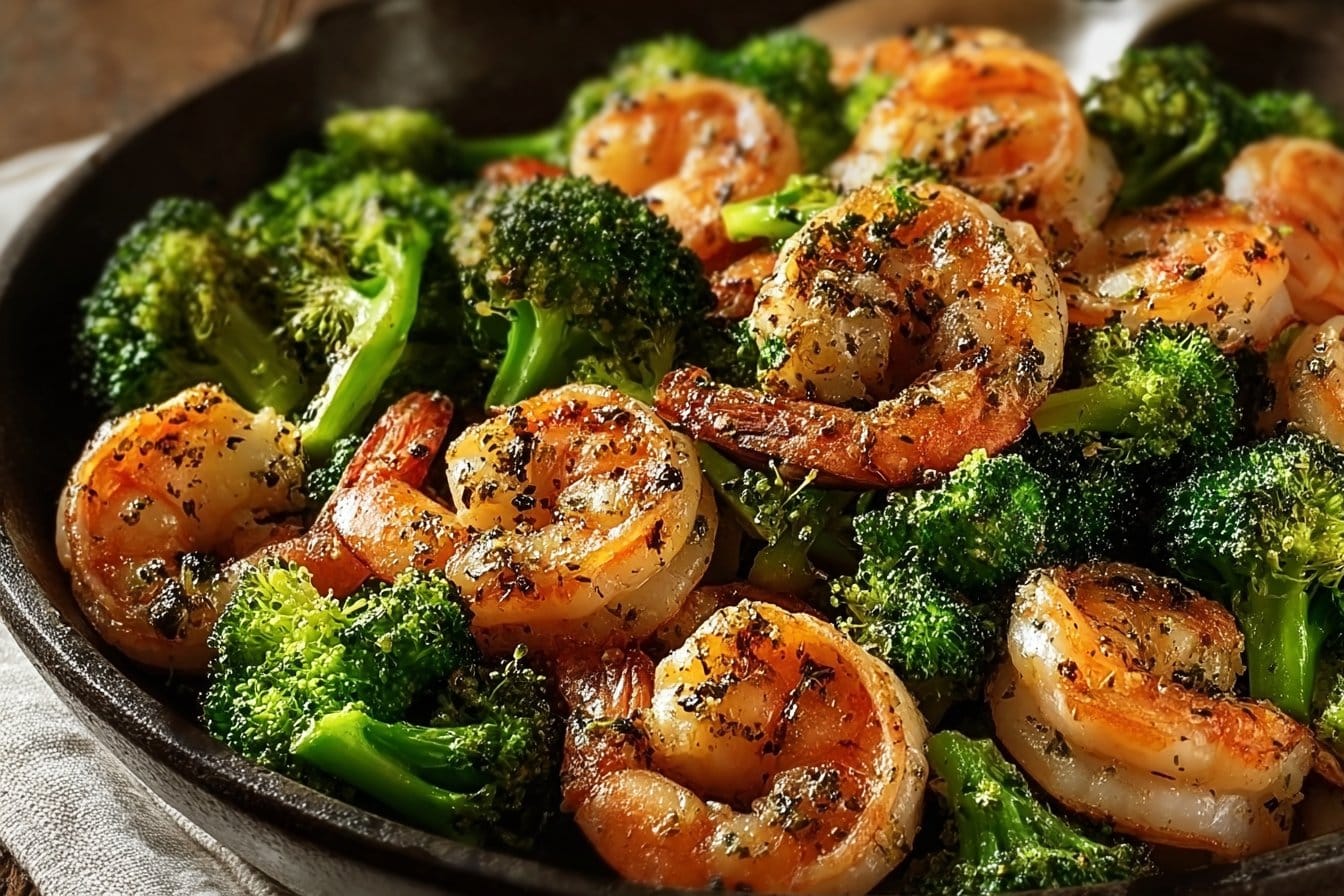 Low Carb Shrimp and Broccoli