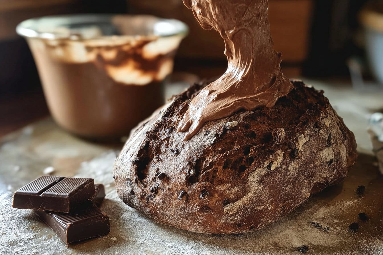 Double Chocolate Espresso Sourdough Bread