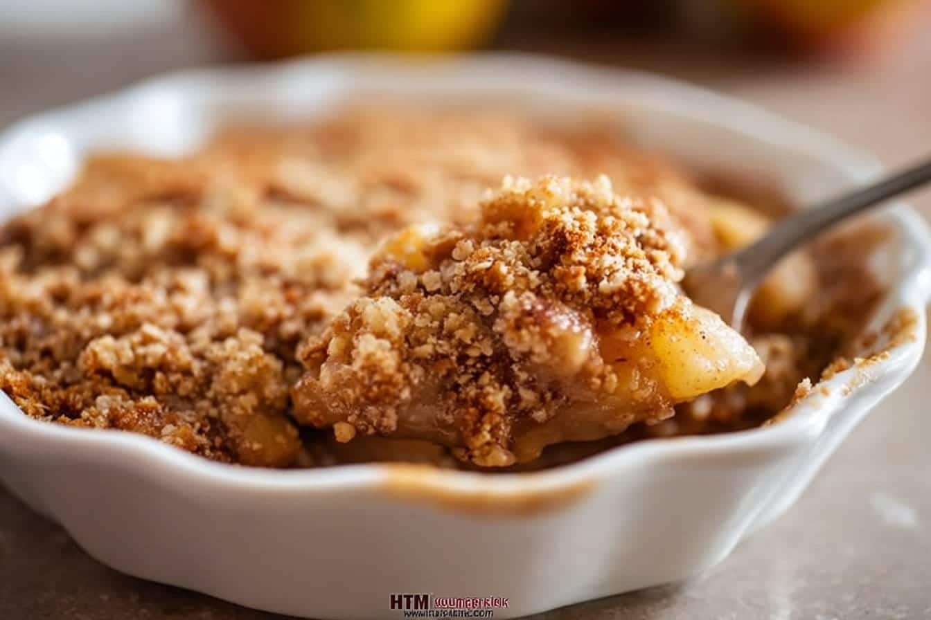 Healthy Breakfast Apple Crumble