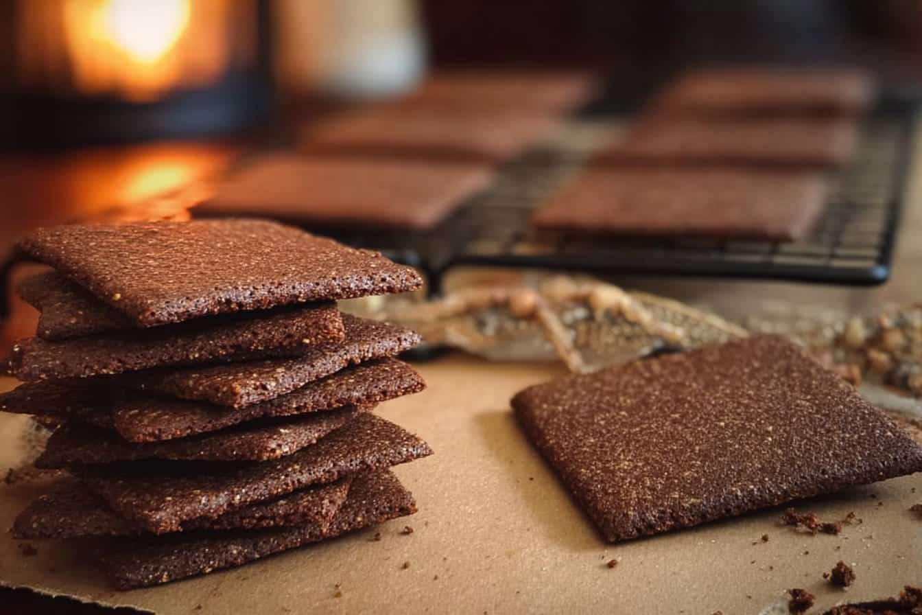 Sourdough Chocolate Graham Crackers