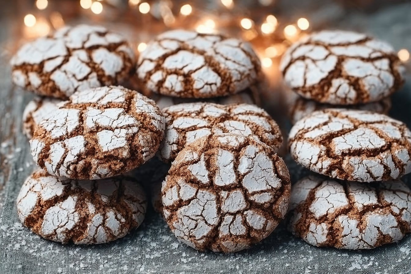Gingerbread Crinkle Cookies